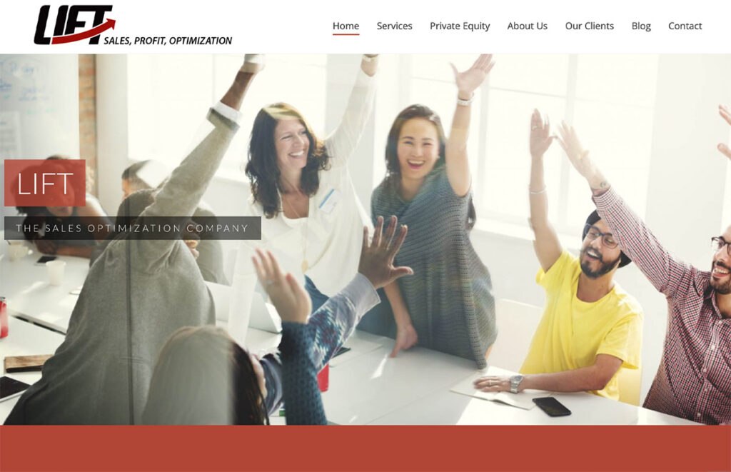 Image of the LIFT website home page